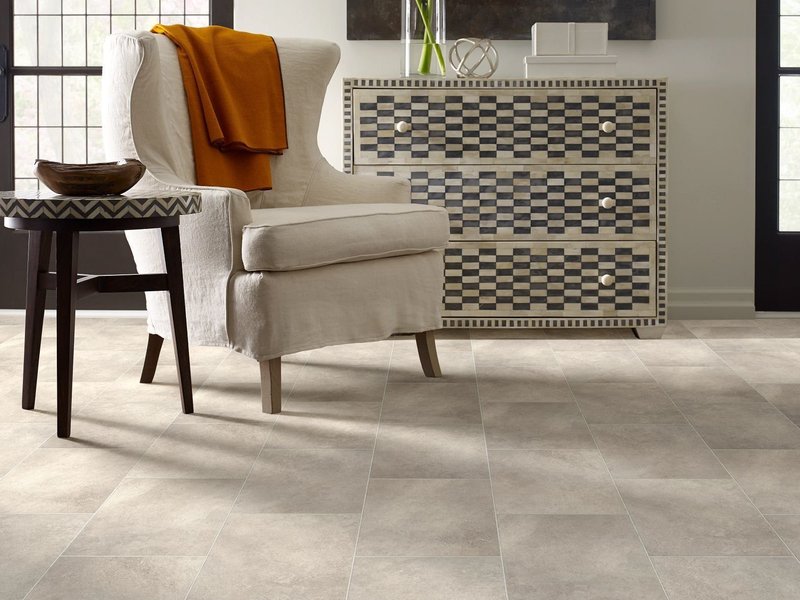 arm chair on tile floors - Classic Carpets in Midland, TX